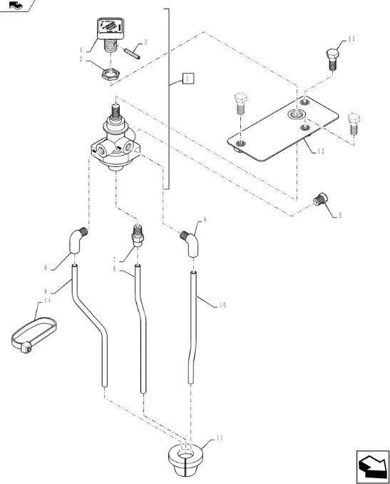 87411915 - Пластина монтажная